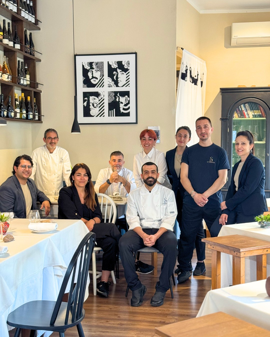 Lo staff de La Saletta in sala