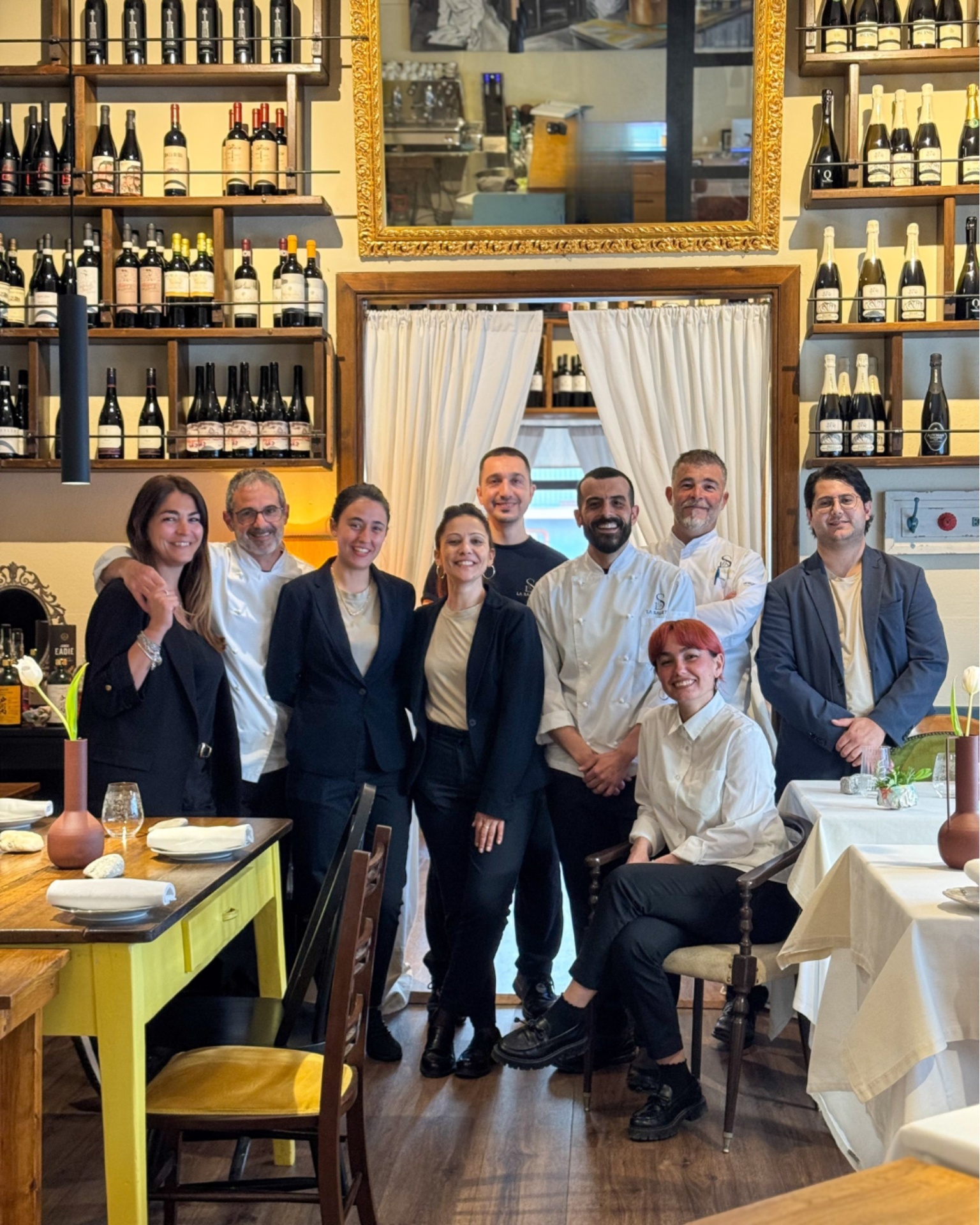 Lo staff de La Saletta in sala